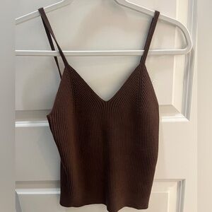 NWT Gap sweater knit tank top - Brown / Small